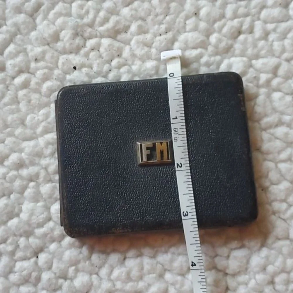 Vintage Bifold Hardcover Imported Embellished Initialed 